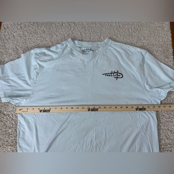 Men's 2Xl Light Blue Reel Life Short Sleeve Tee - Picture 7 of 7